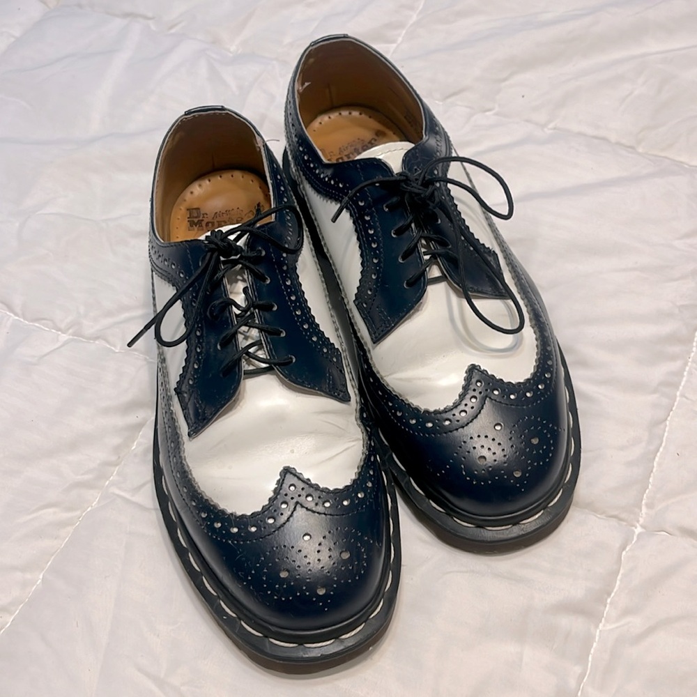 Dr Martens Blue and White wingtip/brogues size UK 7, US 7.5 men’s 9 Women’s